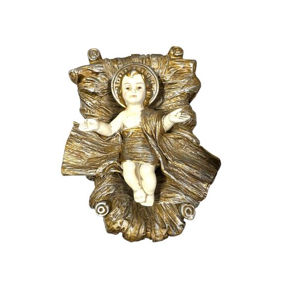 Kurt S‎ Adler Paper Mache Gold Silver 13"h 6 Pc Large Nativity Set Made in Japan - Picture 3 of 16